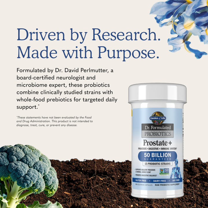 Garden of Life Dr. Formulated Probiotics Prostate+, 60 Count