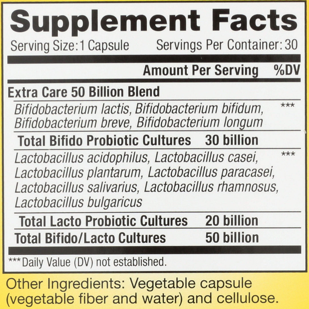 Renew Life Extra Care Digestive Probiotic, 50 Billion CFU