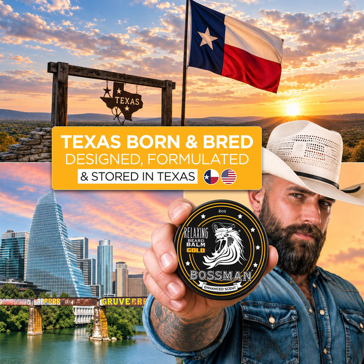 Bossman Relaxing Beard Balm, Gold