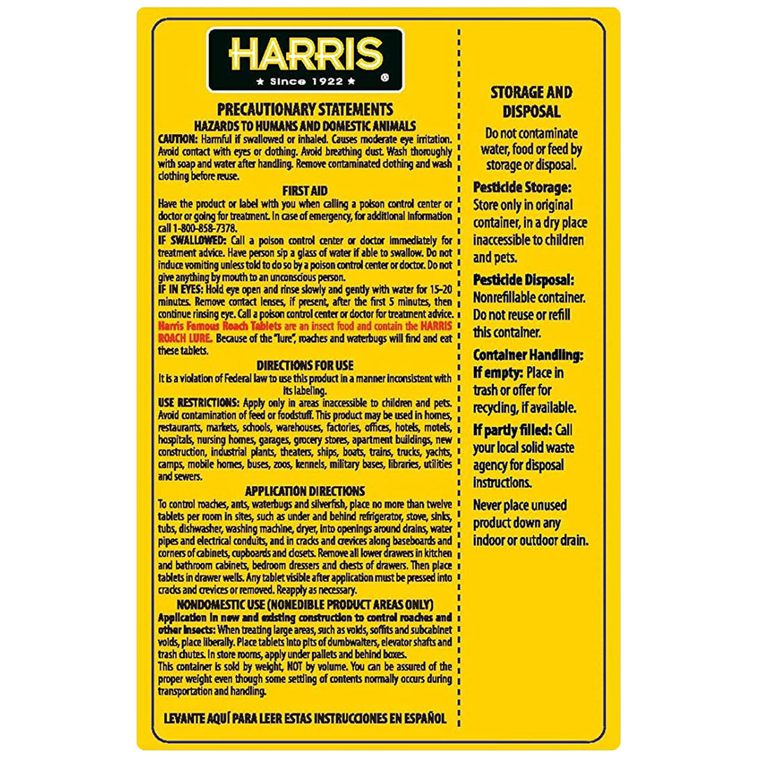 HARRIS FAMOUS ROACH TABLETS, 145 Count, 6 oz