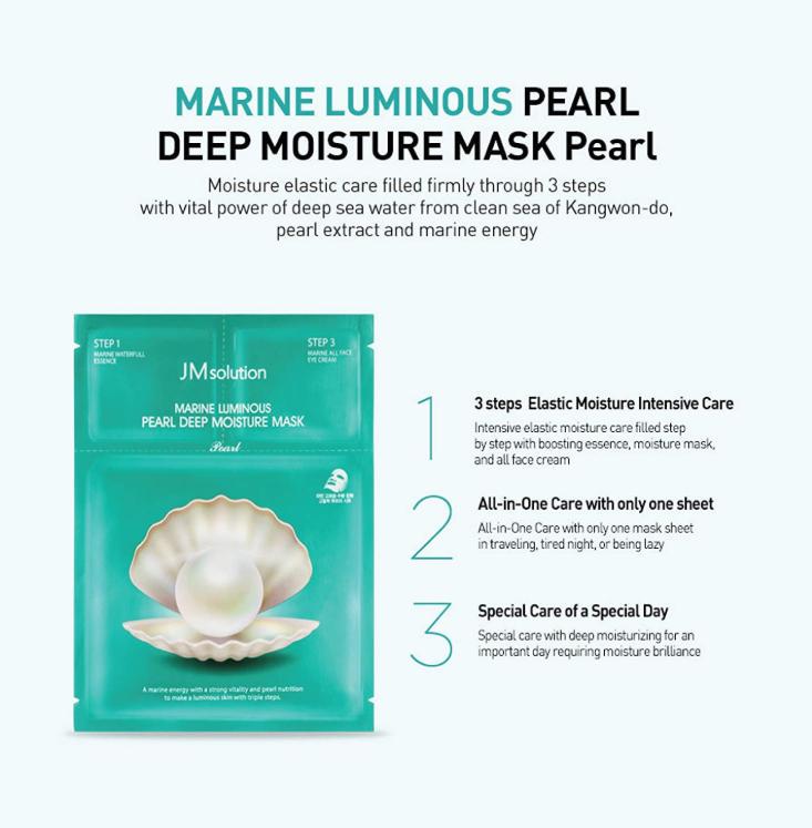 Marine Luminous Pearl Deep Moisture Mask (1.5ml+27ml+1.5ml)*10ea