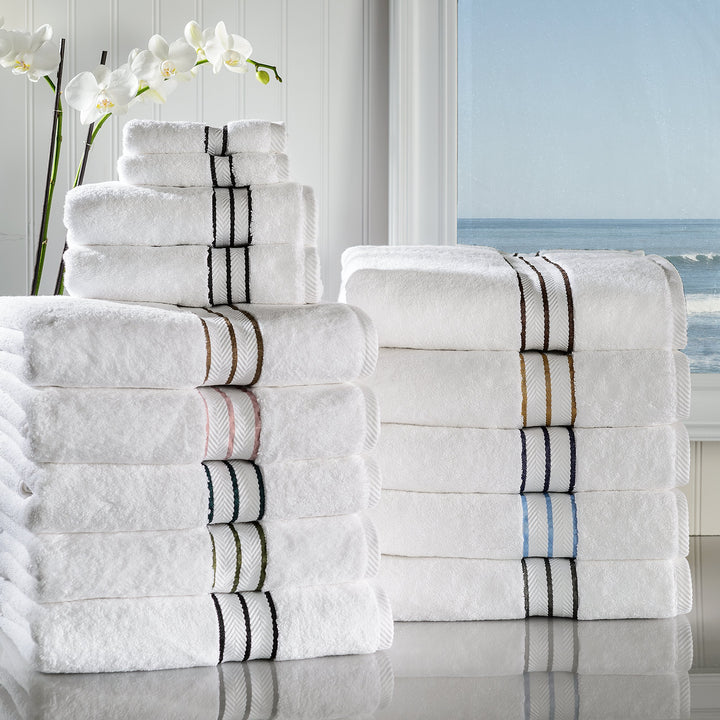 Superior Turkish Cotton Towel Set, Black, 10 Count