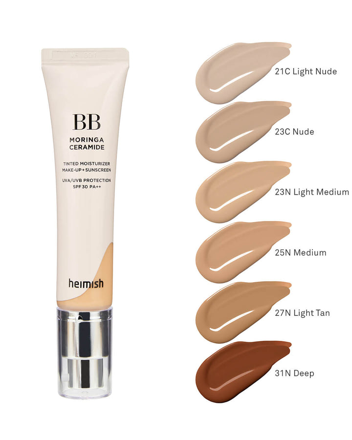 Moringa Ceramide BB Cream SPF 30 PA++ 21C Light Nude 30ml