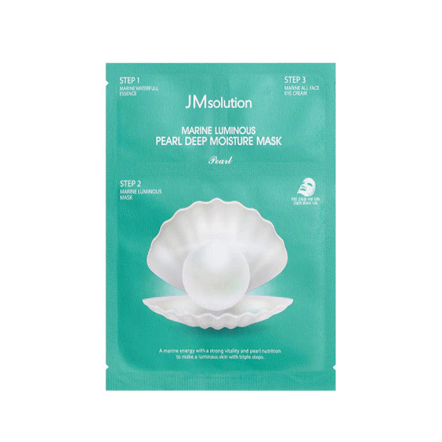 JM SOLUTION Marine Luminous Pearl Deep Moisture Mask (1.5ml+27ml+1.5ml)*10ea