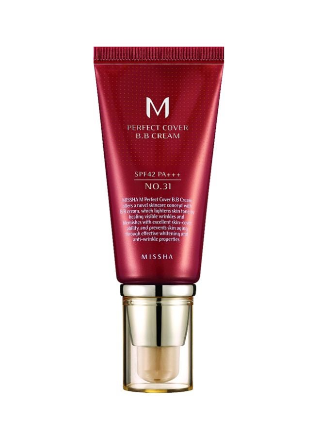 M Perfect Cover BB Cream, No. 31 Golden Beige