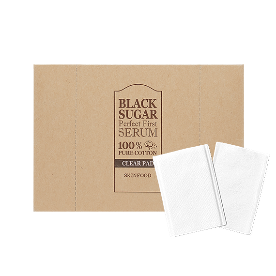 BLACK SUGAR PERFECT FIRST SERUM 100% PURE COTTON CLEAR PAD 60EA