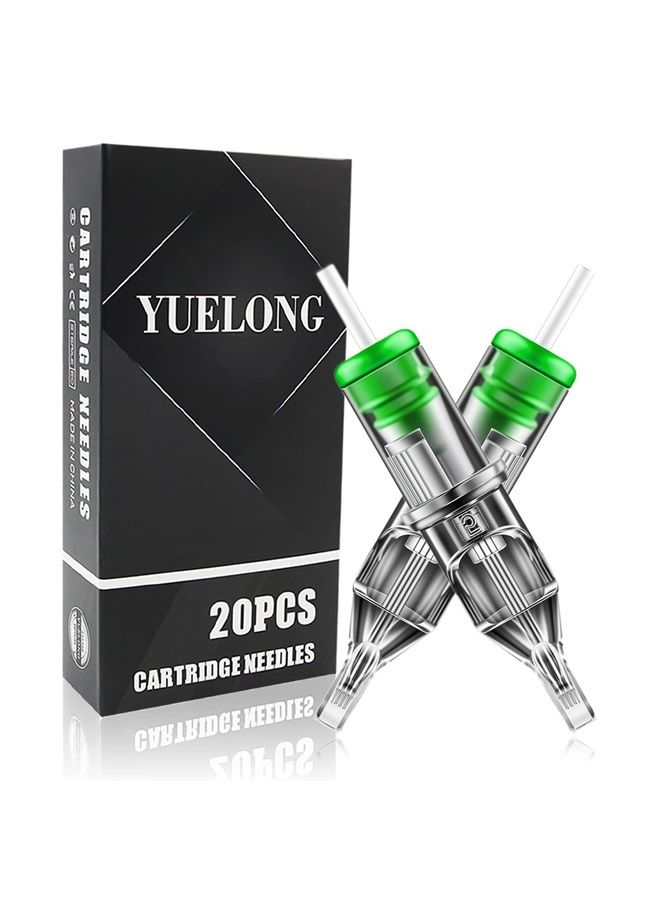 Yuelong Tattoo Cartridge Needles, 5 Single Stack Magnum, 20 Count