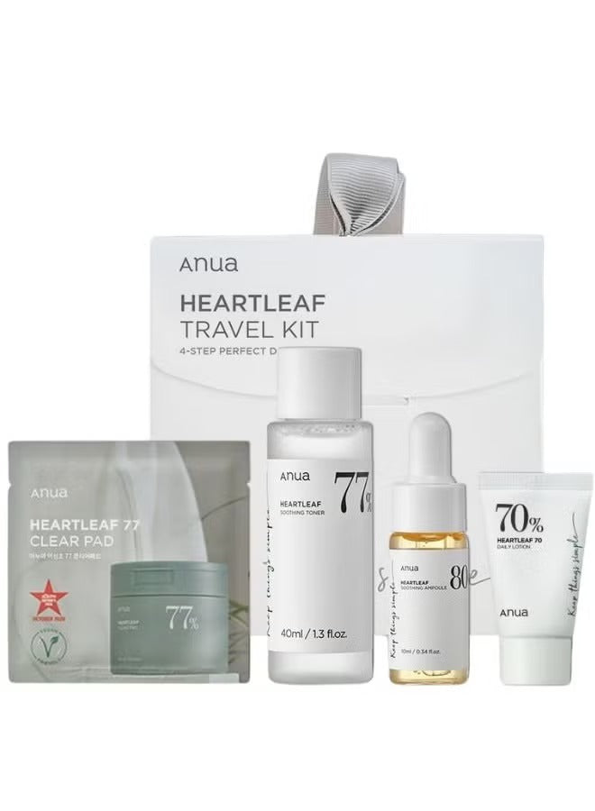 Set (Heartleaf LHA Moisture Peeling Gel 120ml + Serum 10% Niacinamide 4% + Heartleaf Soothing Trial Kit 80grams  ) Made in Korea