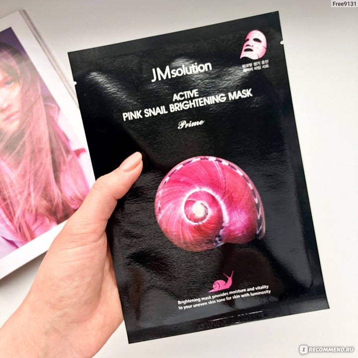 Active Pink Snail Brightening Mask 30ml*10ea