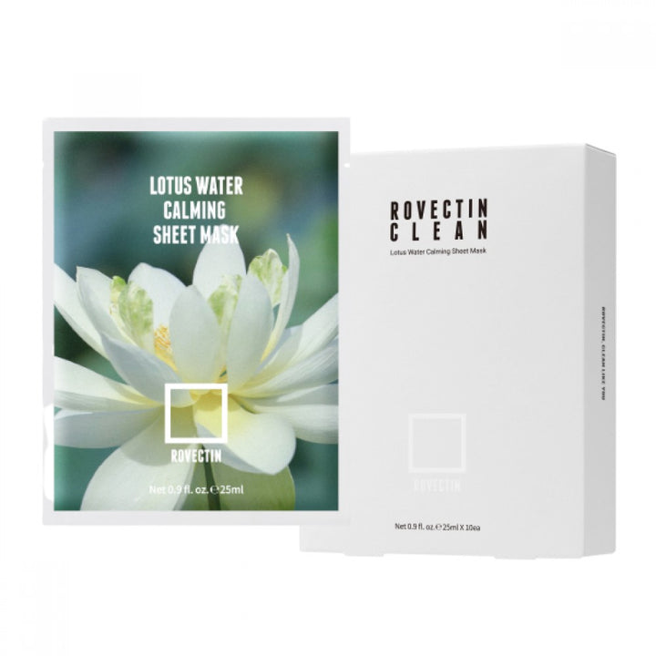 Clean Lotus Water Calming Sheet Mask (10ea set) 25ml per sheet